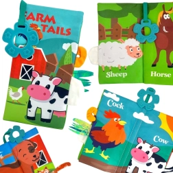 Текстилна книжка с опашки WOOPIE baby