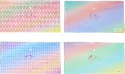 Plastic envelope with snap 33 × 23 cm – colorful patterns