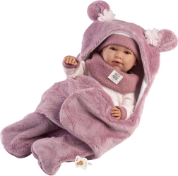 Реалистична бебешка кукла със звуци и меко платнено тяло