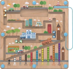 Магнитна дървена игрална дъска City