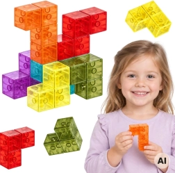 Магнитен 3D конструктор Woopie в стил Tetris