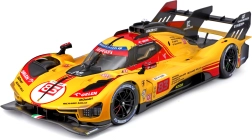 Метален модел Bburago 1:18 Ferrari 499P #83 Yellow 24H Le Mans 2024