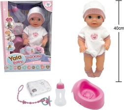 Peeing Baby Doll with Potty, 40 cm