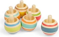 Дървен пумпал с цветни ленти