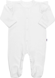 Baby cotton footed onesie New Baby Practical white for girls 92