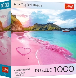 Trefl пъзел Розов тропически плаж 1000 части