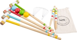 Детски дървен крокет за градината BIGJIGS TOYS