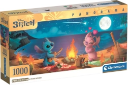 Панорамeн пъзел Lilo & Stitch – нощен лагерен огън 1000 части