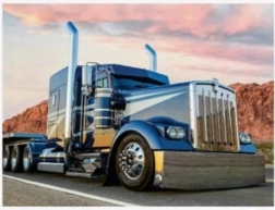 Диамантено рисуване Син камион 30x40 см