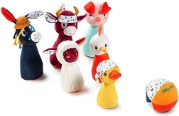 Lilliputiens меки кегли ферма с топка с звънче 12 м+