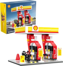 CaDA Construction Set SHELL Gas Station, 1309 pieces