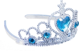 Корона зимна принцеса със сини камъчета