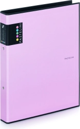 A4 Binder PASTELINI purple, 2-ring laminated