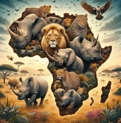 Diamond Painting Africa 30 × 40 cm