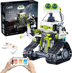 Конструктор CaDA I.BOT Code Robot RC с LED, програмиране и двойно управление, 434 части