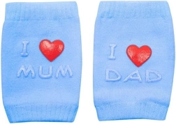 Детски наколенки с ABS I Love Mum & Dad – сини