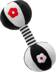 Сензорна контрастна играчка с дрънкалка Akuku гира