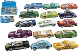 Метална състезателна кола 6 см в кутийка