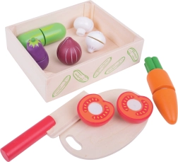 Зеленчуци за рязане в кутия BIGJIGS TOYS