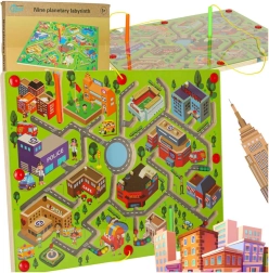 Wooden Magnetic Game Maze Big City for Two Players