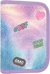 School Pencil Case OXY GO Shiny, 1 layer with 2 flaps, empty