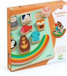 Puzz & Boom животни с дъга от Djeco