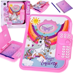Интерактивен кодиран таен дневник 2в1 вълшебен еднорог
