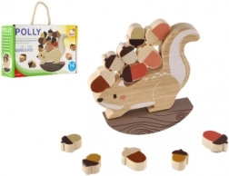 Bino балансираща игра Катеричка от дърво