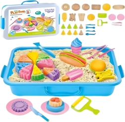 Woopie кинетичен пясък 6 цвята 1,2 кг – ресторант и сладкарница с масичка и формички