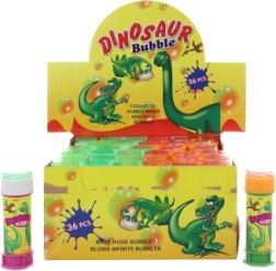 Dinosaur bubble blower 50 ml 12 cm (orange/green) - 1 piece
