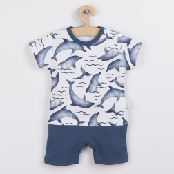 Summer cotton baby romper Nicol Dolphin