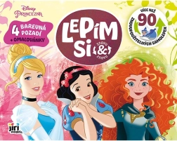 Disney Princesses – reusable static stickers and coloring pages