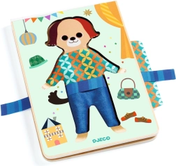 Дървен комплект за обличане на кученце Djeco