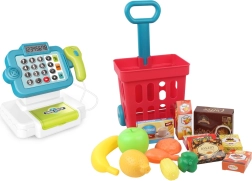 Каса с пазарска количка със светлинни и звукови ефекти
