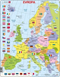 Larsen Puzzle Political Map of Europe 48 pieces