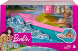 Barbie моторна лодка с кукла и кученце