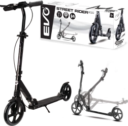 EVO Street Rider 200 сгъваема градска тротинетка, черна, с крачна и ръчна спирачка