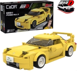 Конструктор CaDA състезателна кола MAZDA RX-7 FD – жълта, 278 части