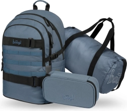 Комплект училищни чанти Skate Dust Blue: раница, несесер, спортна чанта