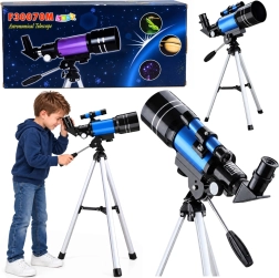 Children's astronomical telescope with tripod, 70 mm and up to 150× magnification