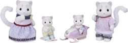 Sylvanian Families Snow Leopard Family with Snow Scooter and Skis