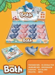 Навиваща се акула за вана 11 см