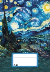 Тетрадка с редове A5 Звездна нощ - 40 листа