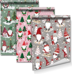 Wrapping Paper with 3 Patterns, 70 × 150 cm