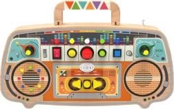 Дървено FM радио – интерактивна activity board дъска за деца