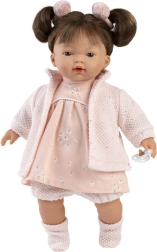Llorens Vera – реалистична говореща кукла със звуци и меко телце, 33 cm