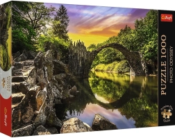 Пъзел Trefl 1000 части Photo Odyssey: Rakotzbrücke – мостът Ракотц в Кромлау
