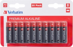 Alkaline Batteries AA 1.5 V VERBATIM, pack of 20