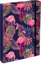 Папки за ученически тетрадки A4 Jumbo с мотив фламинго BAAGL
