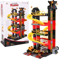 Многоетажен паркинг гараж с подвижен асансьор и 10 състезателни колички